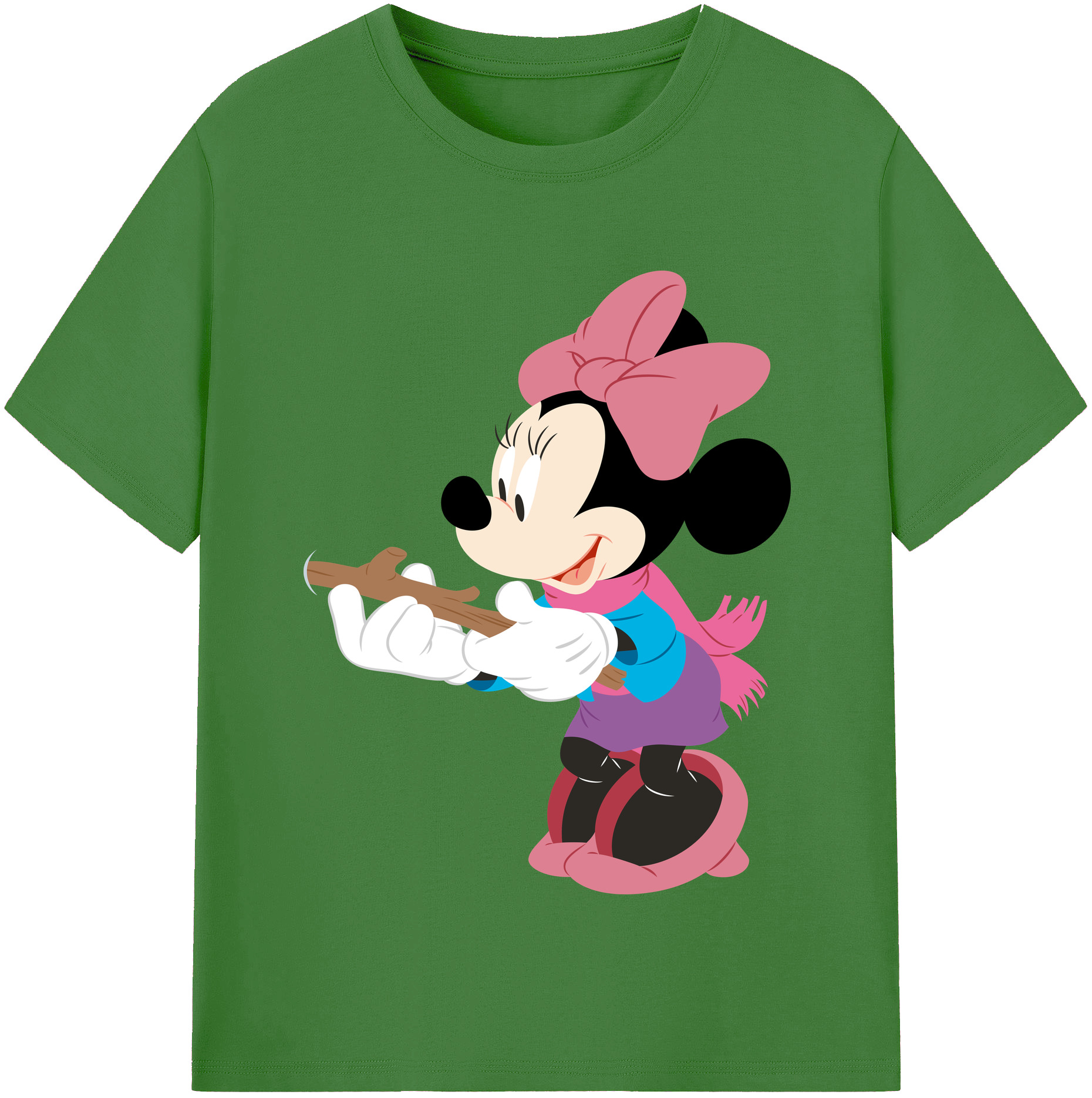 （画像用） ミッキーマウス Mickey Mouse レディースカジュアルプリントTシャツ（綿100％）